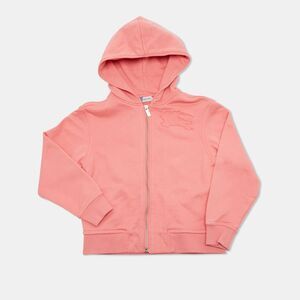 Burberry Kids Pink Logo Embroidered Cotton Zip-Up Jacket 8Yrs